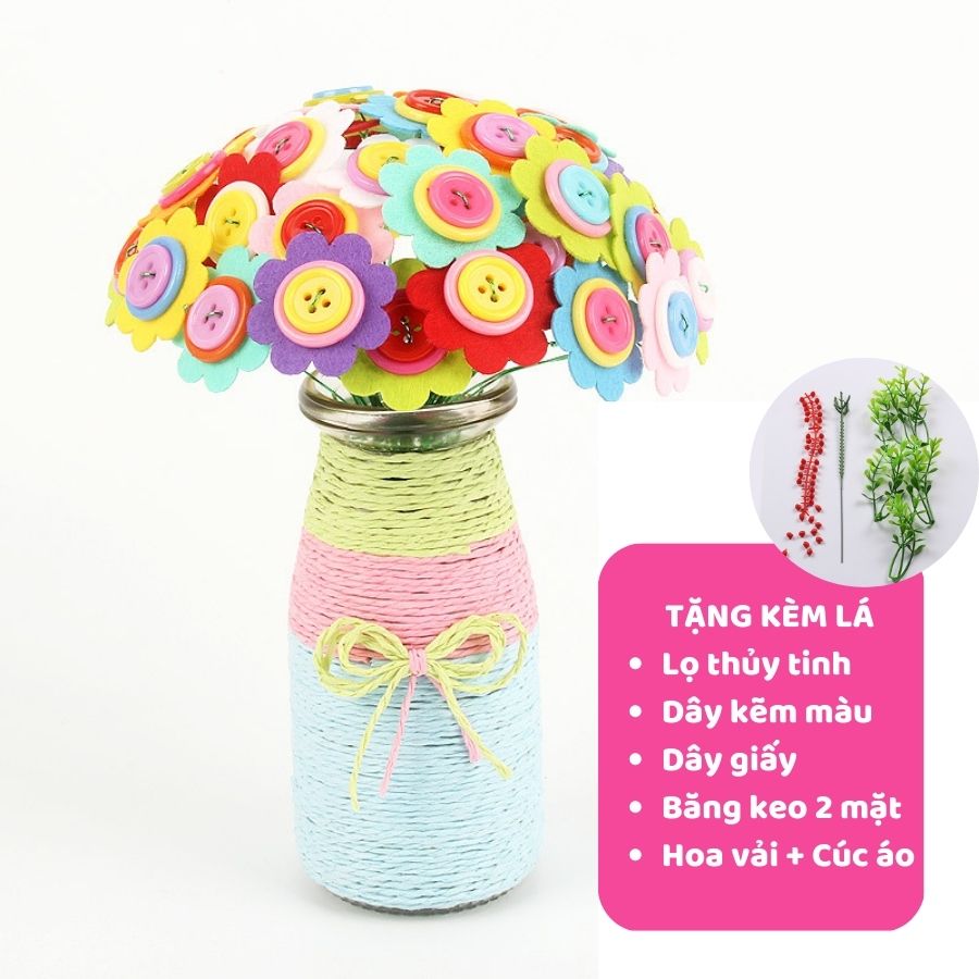 Lọ Hoa Cúc Áo Handmade