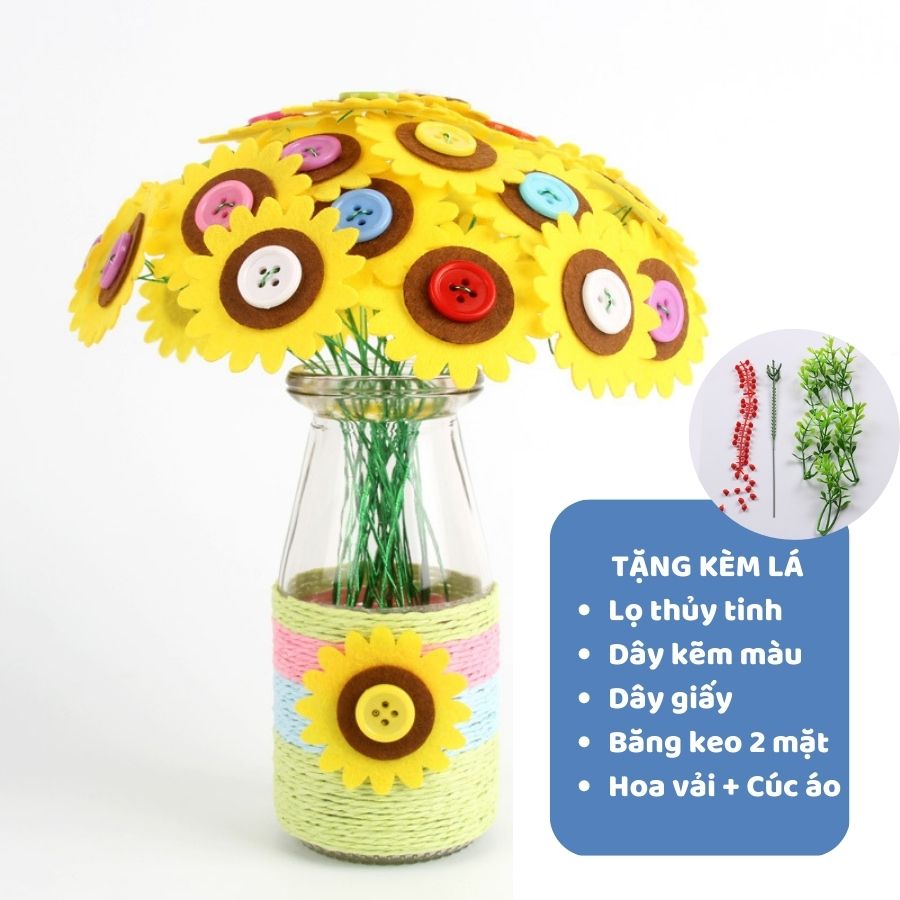 Lọ Hoa Cúc Áo Handmade