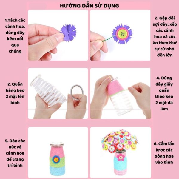 Lọ Hoa Cúc Áo Handmade