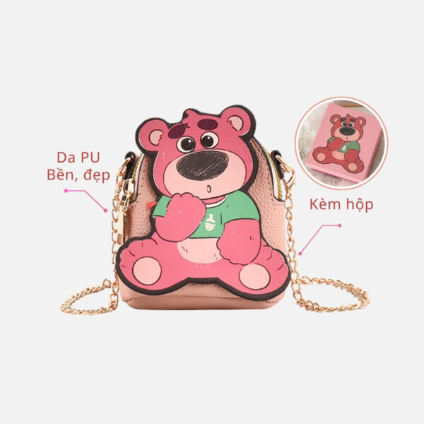 Túi Gấu Dâu Lotso Đeo Chéo