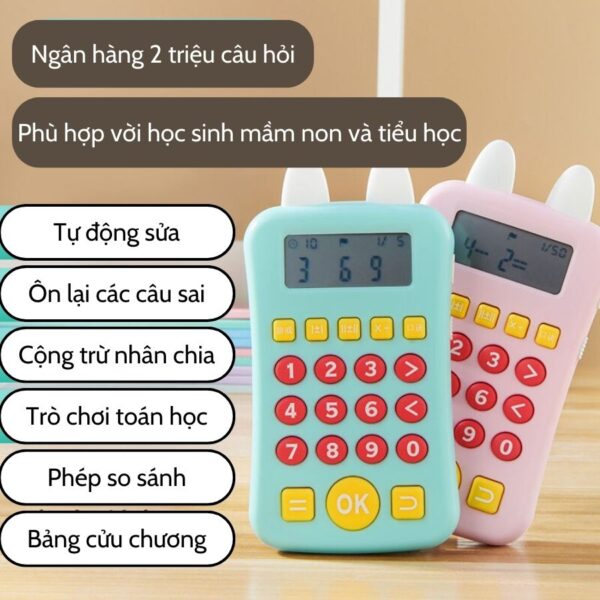 Máy Tính Trẻ Em Luyện Tính Nhẩm Học Toán Nhiều Tính Năng (Tiếng Việt )