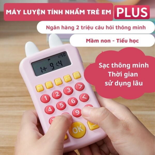 Máy Tính Trẻ Em Luyện Tính Nhẩm Học Toán Nhiều Tính Năng (Tiếng Việt )