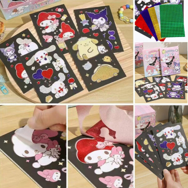 Tranh Dán Giấy Màu Sanrio