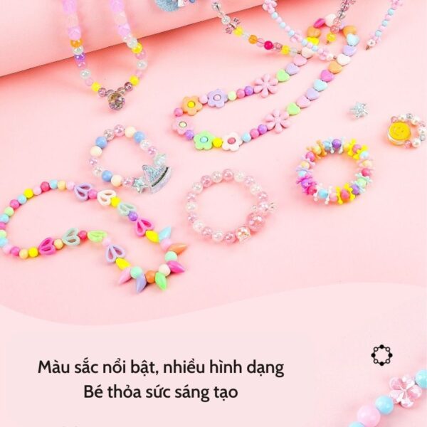 Bộ Xâu Vòng Hạt Cườm 24 Ô