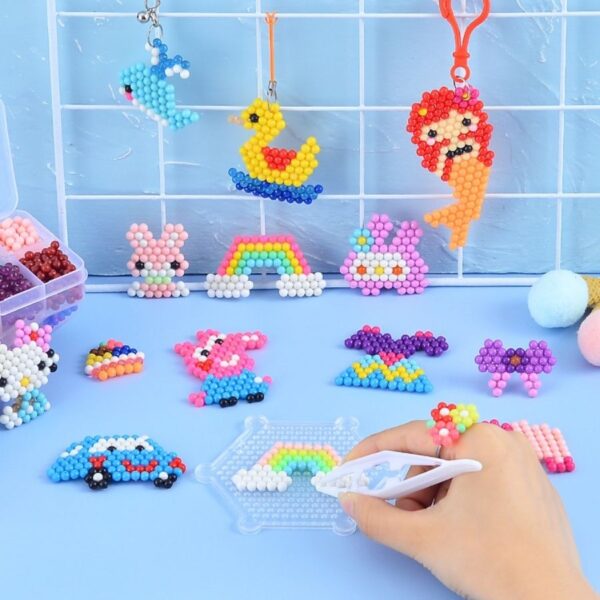 Bộ Đồ Chơi Xếp Hình Hạt Nhựa Thần Kỳ Kết Dính Bằng Nước