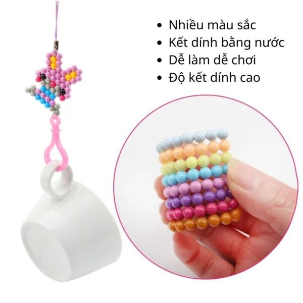 Bộ Đồ Chơi Xếp Hình Hạt Nhựa Thần Kỳ Kết Dính Bằng Nước